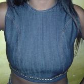 Top Jeans com Tachinhas